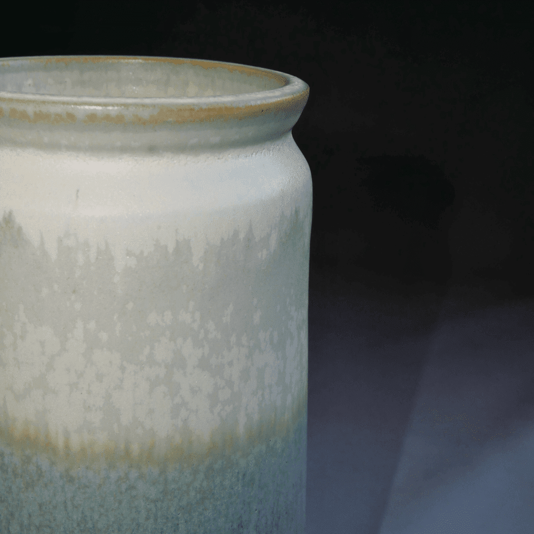 VASE Dégradé Blanc Gris | Grès blanc – Image 3